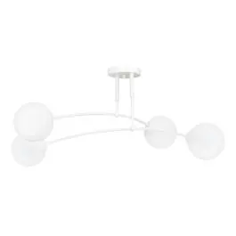 Emibig Loftlampe Pregos Stål Hvid Egnet Til 4x E14 - Max 10W | Nytilføjet