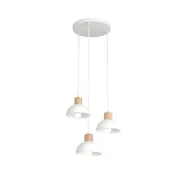 Emibig Loftlampe Seco Stål Hvid Egnet Til 3x E27 - Max 15W - Særpris