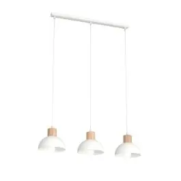 Toppris - Emibig Loftlampe Seco Stål Hvid Egnet Til 2x E27 - Max 15W
