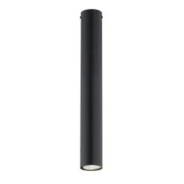 Topprodukt - Emibig Loftlampe Tecno Store Stål Sort Egnet Til 1x GU10 - Max 8W