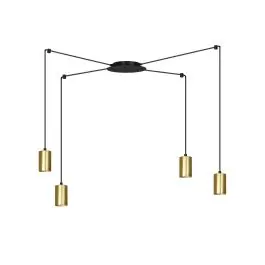Bedst sælgende - Emibig Pendel Lampe Traker Stål Sort Egnet Til 4x GU10 - Max 10W