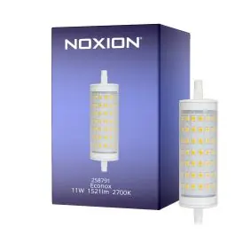 Ekspreslevering - Noxion LED R7s 118mm Klar 11.2W 1521lm - 827 Ekstra Varm Hvid Dæmpbar - Erstatter 100W