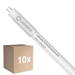 Fordelspakke 10x Ledvance LED Lysrør T5 Performance (HF) High Output 26W 3600lm - 830 varm hvid 145cm - erstatter 49W - Nedsat pris