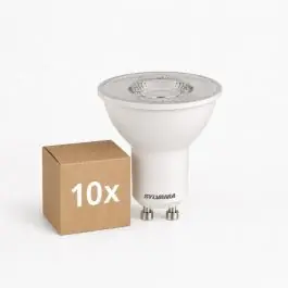 God pris - Fordelspakke 10x Sylvania RefLED ES50 LED Spot GU10 PAR16 345lm 36D - 840 Kold Hvid Erstatter 50W
