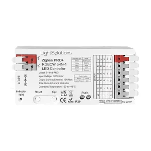 ZigBee Pro+ RGBCW 5-i-1 LED Controller - 12/24V - Bestil online