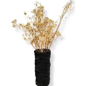 Simiu - CLAYLA Lamel vase - sort - 20 cm | Premium kvalitet