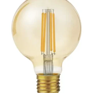 E27 - SPL Globe G80 - Amber - Ø 80mm - 550lm - 2200K - CRI 90 - Dæmpbar - God pris