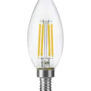 Tilbudspris - E12 - SPL Candle - Klar - Ø 35mm - 470lm - 2700K - CRI 90 - Dæmpbar