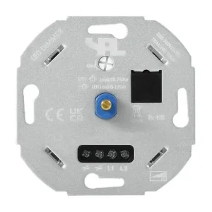 Godt tilbud | SPL - Vægdimmer - Universal - LED 0-125W - Dual pulse - Dreje/tryk - Aluminium