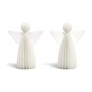 Favorit blandt kunder | Mumi3D - Juleophæng - Engle - 9 cm - Silkehvid - 2 stk.