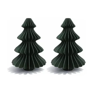 Simiu - Juleophæng - 6 cm - Grantræ - Grøn - 2 pak - Premium