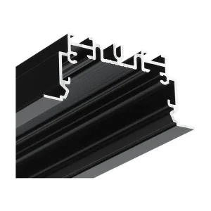 Begrænset antal - LED Profil PHIL.v2 RECESSED - 1m - Sort