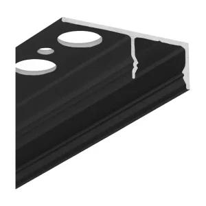 Bestil nu - LED Profil UNI-TILE12 180° - 4m - Sort