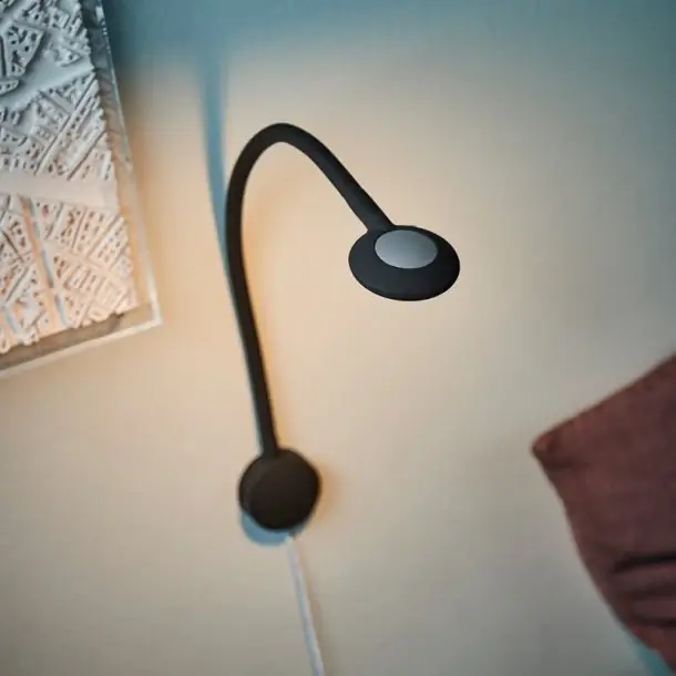 LED Læselampe m. Usb Sort - Væglampe | Sikker betaling