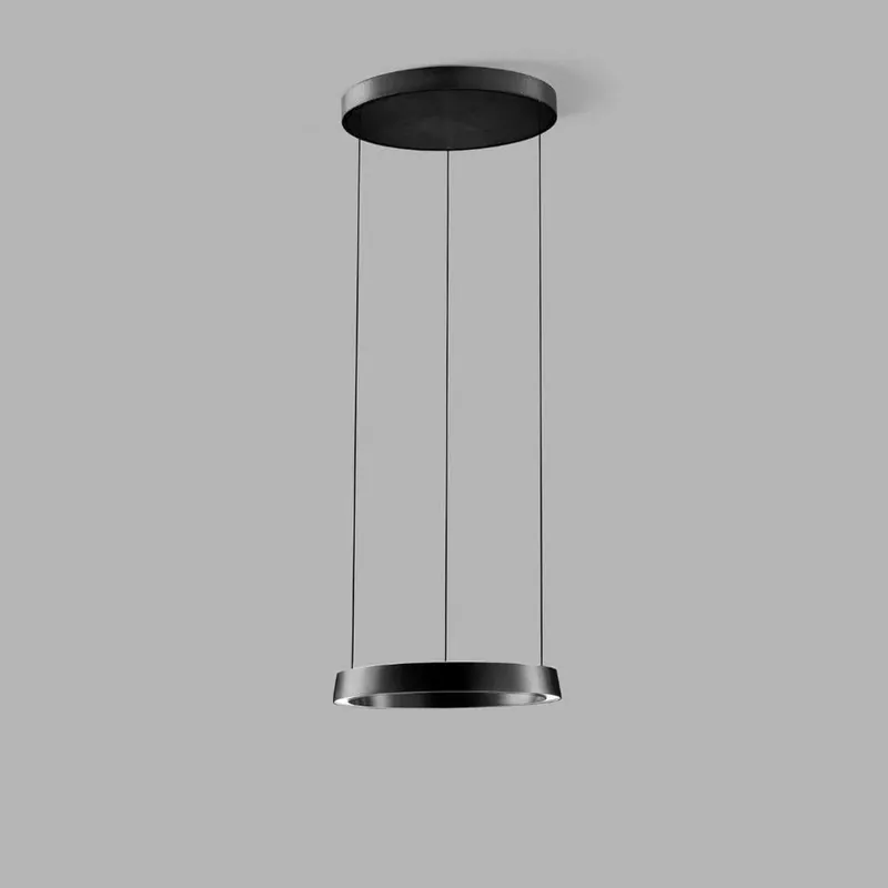 Edge Round Ø500 Pendel Carbon Sort - LIGHT-POINT | Prisnedsættelse