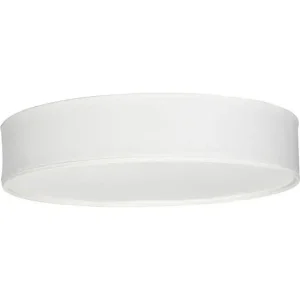 Soft Plafond Ø44 - Loftlampe - Hvid Linned - Svensk håndværk med blødt lys - Klar til afsendelse