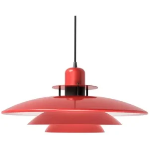 Outlet | Primus - Pendel Ø43 - Blank Rød / Mat Sort - Designklassiker fra Belid