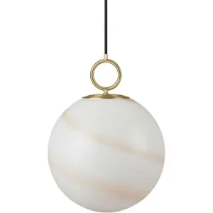 Toppris - STOCKHOLM PENDEL Ø30 MARBLE BRUN