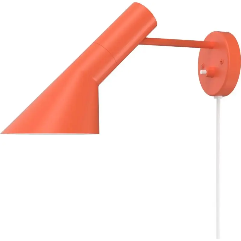 AJ - Væglampe Louis Poulsen - i Electric Orange • Justerbar Lyskunst - Tilbud