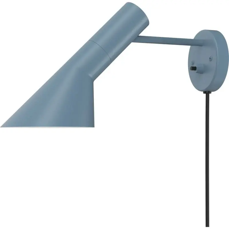 AJ - Væglampe - Dusty Blue - Arne Jacobsen Designklassiker - Køb online