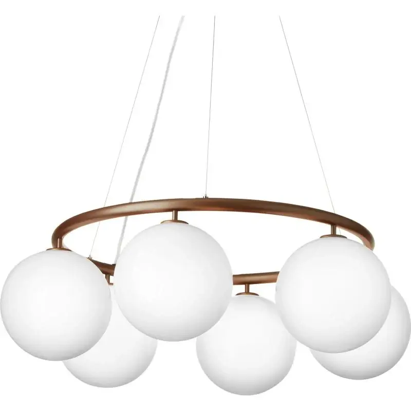 MIIRA 6 CIRKULÆR PENDEL MØRK BRONZE/OPAL - Nytilføjet
