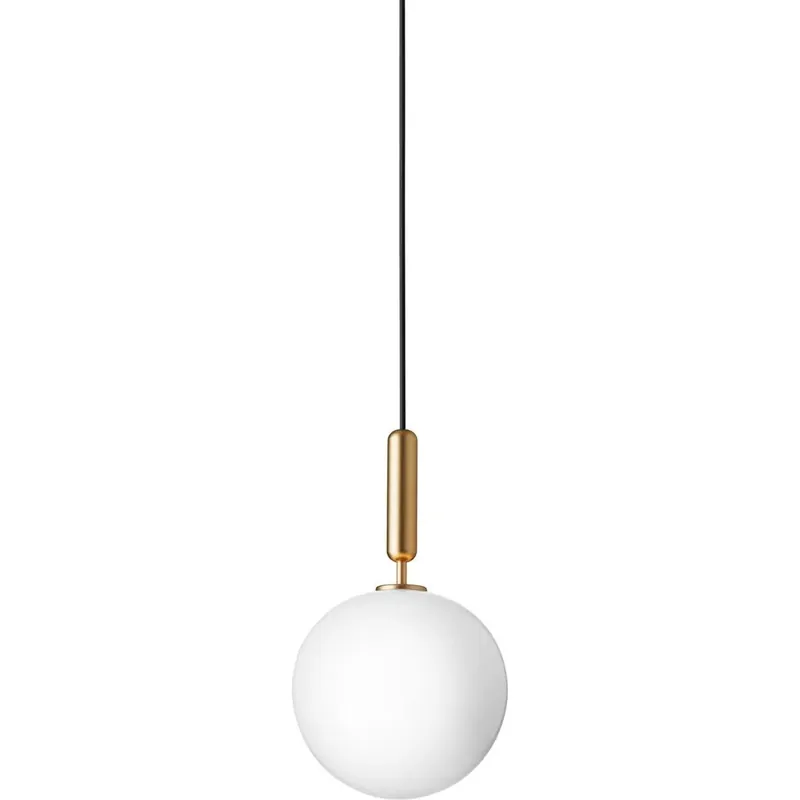 MIIRA 1 LARGE PENDEL MESSING/OPAL | Leveres hurtigt