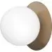 LIILA 1 LARGE VÆGLAMPE IP44 MØRK BRONZE/OPAL | God pris
