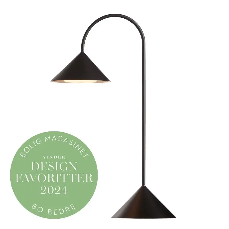 GRASP BORDLAMPE H47 MAT SORT PORTABLE - Frandsen - På lager