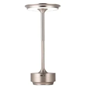 Opladelig LED bordlampe Inde/ude - Silver, touch dæmpbar, CCT, IP54 udendørs | Populær