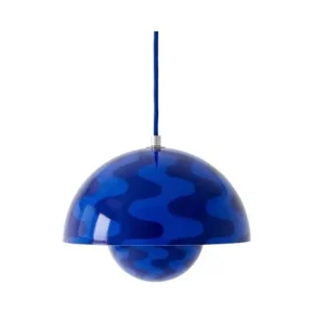 FLOWERPOT VP1 - PENDEL - COBOLT BLÅ OG TWILIGHT BLÅ PATTERN | Premium kvalitet