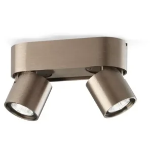 Direkte fra producenten | Aura C2 LED Loftlampe - Light-Point (Rose Gold, 2×7 W, Kelvin-Switch)