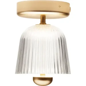 ASTEEA LOFTSLAMPE SATIN MESSING/OPAL | Kampagnetilbud