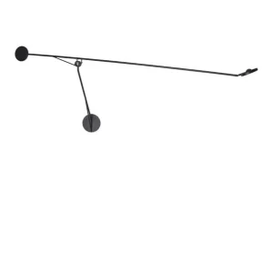 DCW Éditions Aaro Wall Lamp LED L 155 cm - Sort - Godt tilbud