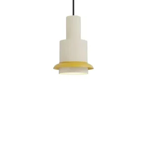 DCWéditions Chaumont Pendel Ø15×H22 - White/Yellow - Premium