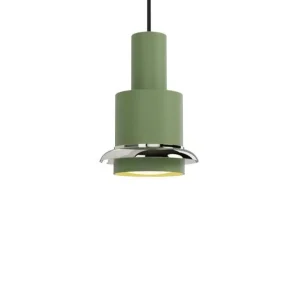 DCWéditions Chaumont Pendel Ø19×H28 - Green/Nickel - Bedst sælgende
