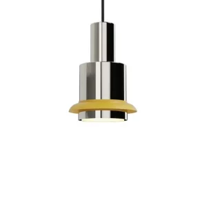 Tidsbegrænset tilbud | DCWéditions Chaumont Pendel Ø19×H28 - Nickel/Yellow