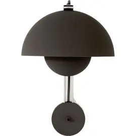 Kun i dag - &TRADITION FLOWERPOT VP8 MAT SORT VÆGLAMPE