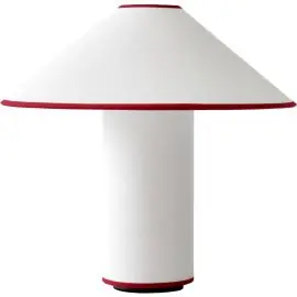 &TRADITION COLETTE ATD6 HVID/RØD BORDLAMPE | Premium kvalitet