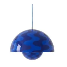 Populært valg - &TRADITION FLOWERPOT VP7 COBALT BLÅ/TWILIGHT BLÅ PATTERN PENDEL