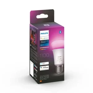 Høj kvalitet | Philips HueWhite and Color Ambiance E27 LED Pære med Bluetooth
