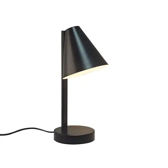 Wilmer bordlampe m/USB-C, sort - Sikker betaling