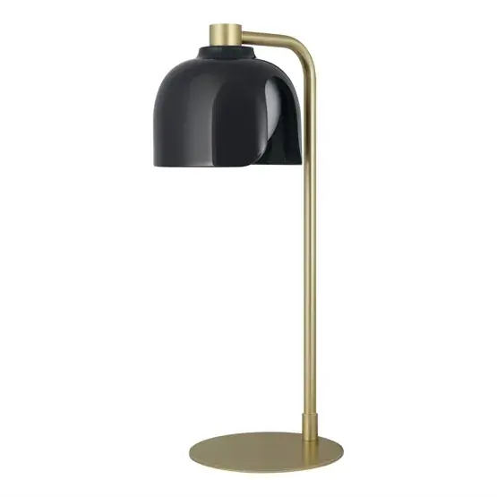 Kun kort tid | Decor Corolle bordlampe, sort/guld