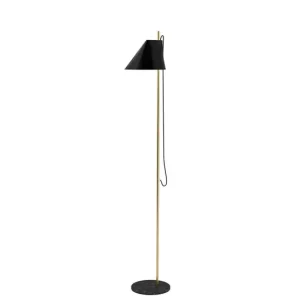 Yuh gulvlampe, sort/messing | Dagens tilbud