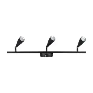 Udsalg - 13,5W LED væglampe, 3-hovedet design4000K, sort, udendørs, IP65