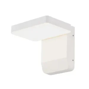 17W kvadratisk LED væglampeIP65, hvid, 150lm/W, aluminium, inkl. lyskilde - Helt ny