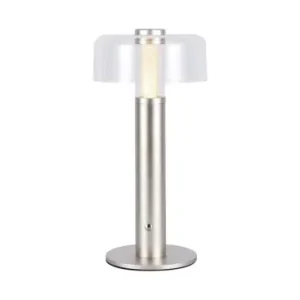 1W genopladelig LED bordlampe, champagne guldTouch dæmpbar, USB-C, 3000K, 1800mAh, højde 30cm - Kampagnepris