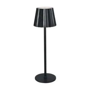 1,5W genopladelig LED bordlampe, CCTTouch dæmpbar, USB-C, sort, højdejusterbar | Køb direkte