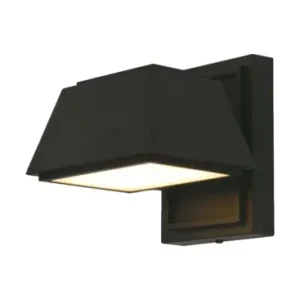 Prisnedsættelse | 15W LED udendørs væglampe16x16.5x16.4mm, 4000K, sort, IP65