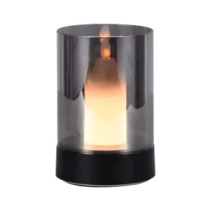 2W LED genopladelig bordlampe, bevægelses dæmperSort/røgfarvet, 3000K, 360 grader, elegant design - Mest solgt