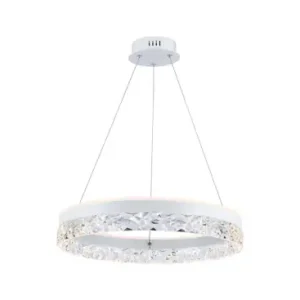 25W LED Designer pendel, Ø50cmRing design, hvid, 3000lm, 3000K, varm hvid - Kundernes favoritter